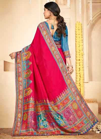 Ynf Russian Silk  Sarees Wholesale Printed Sarees Striped Sarees Festive Sarees Manufacturer - YNF Online
