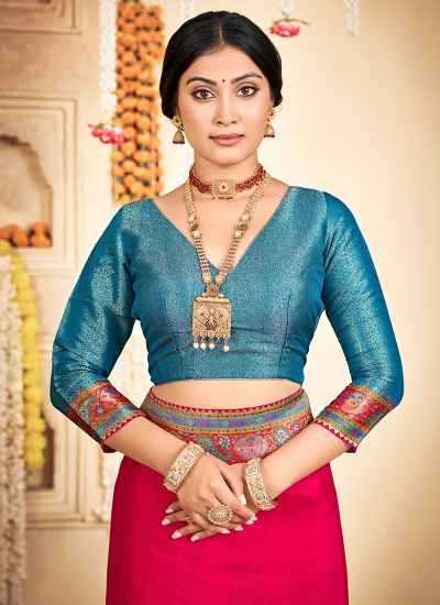Ynf Russian Silk  Sarees Wholesale Printed Sarees Striped Sarees Festive Sarees Manufacturer - YNF Online