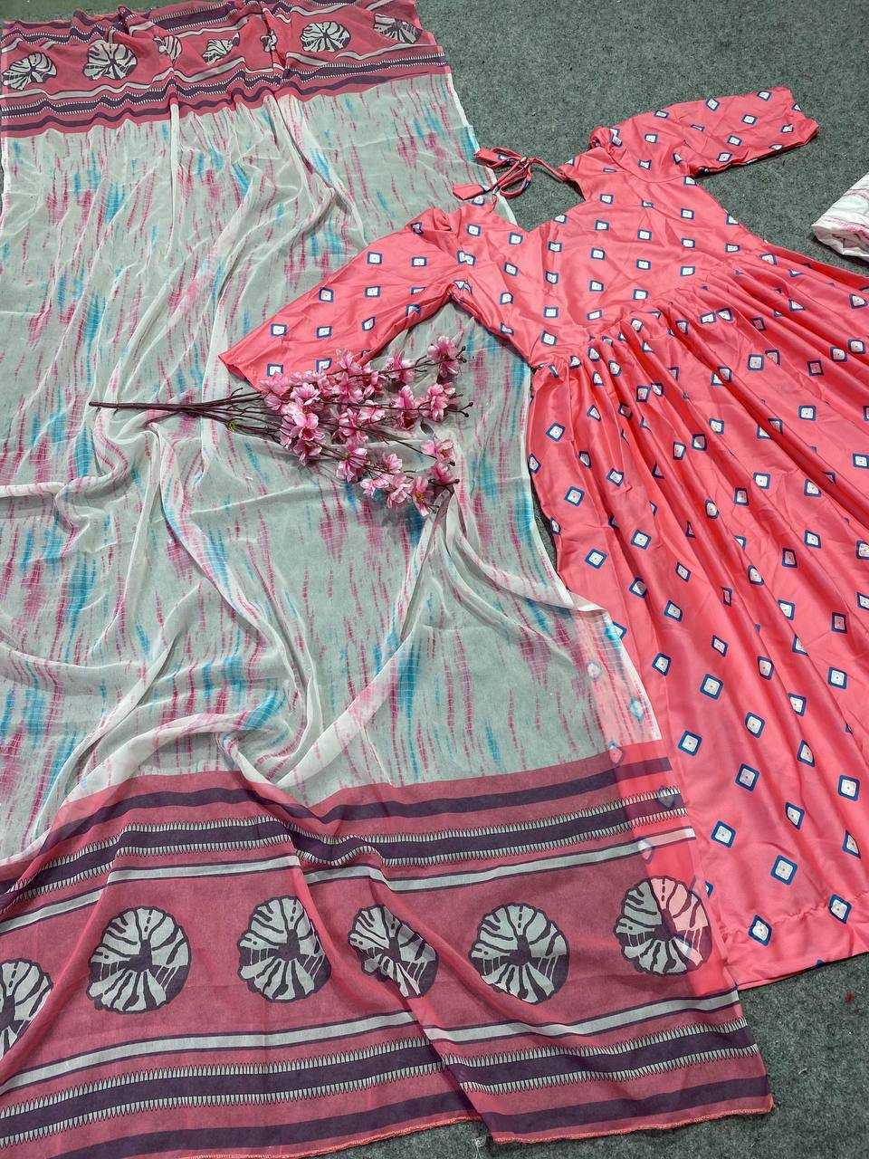 YNF Wholesale Satin Printed Gowns KESH526 2029 | Surat Manufacturer