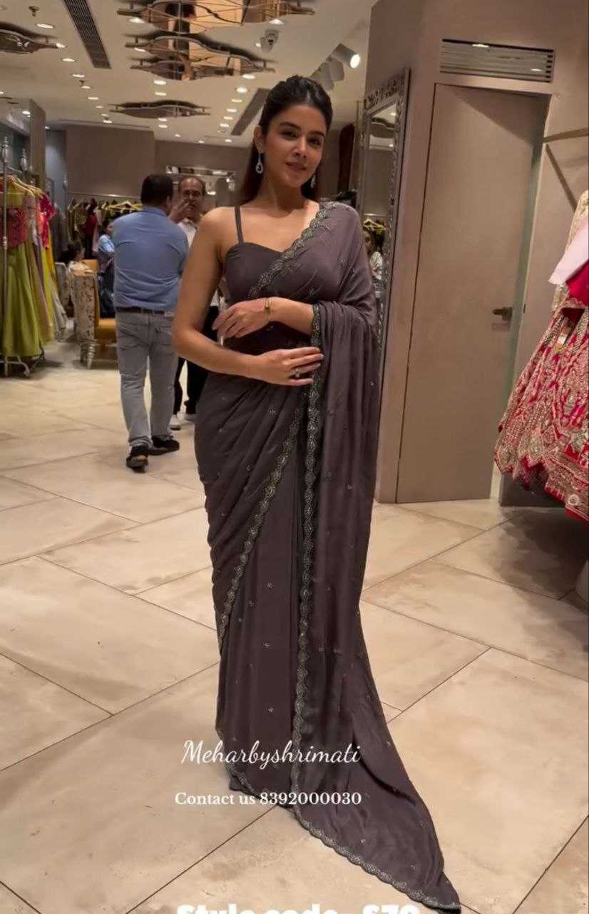 YNF Wholesale Satin Crape Satin Sarees KESH591 250 | Surat Manufacturer