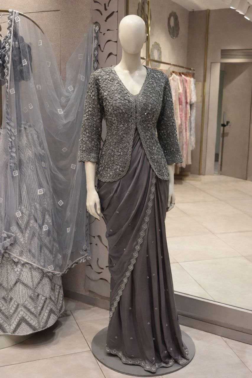 YNF Wholesale Satin Crape Satin Sarees KESH591 250 | Surat Manufacturer