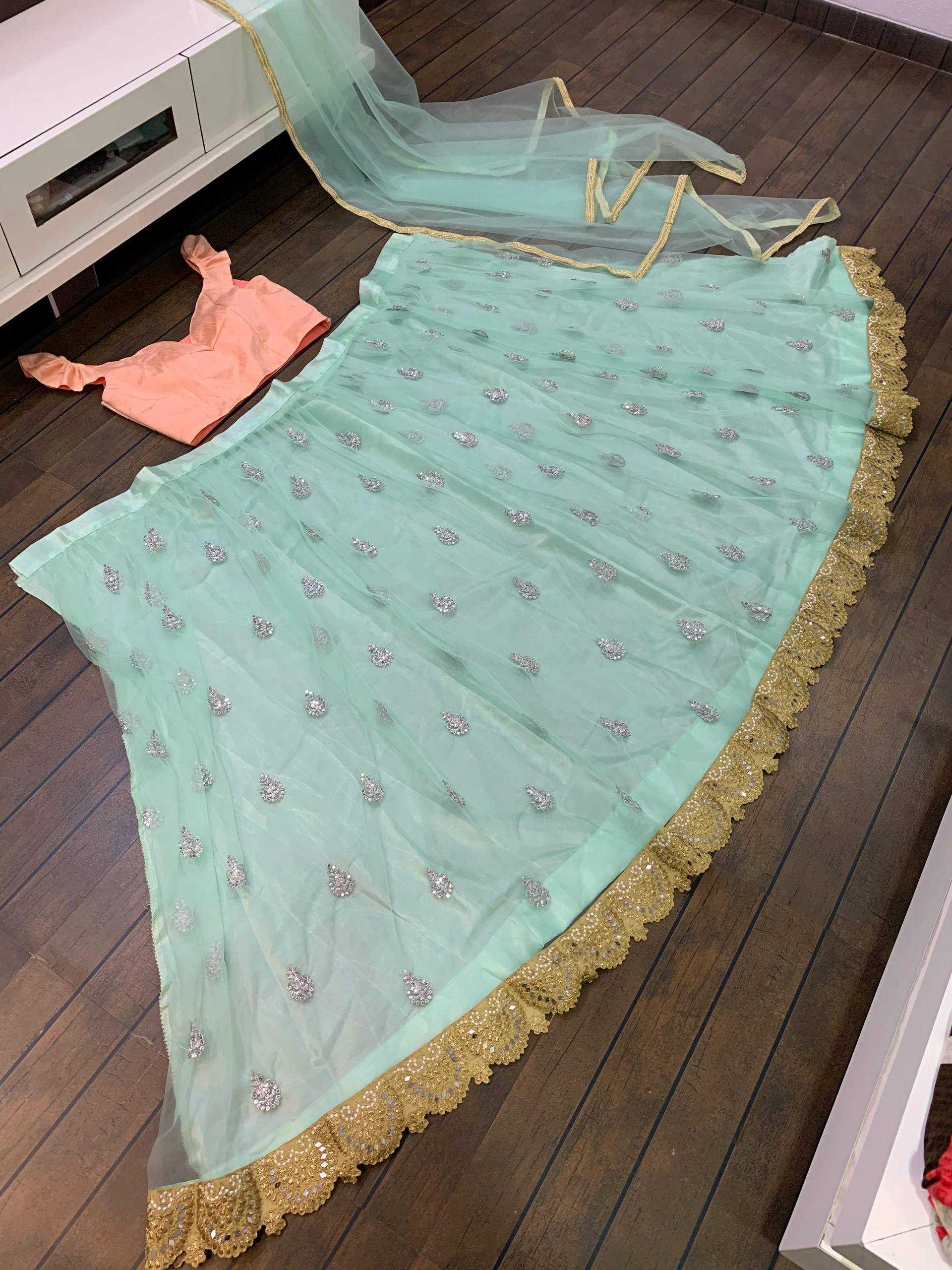 YNF Wholesale Satin Mirror Work Lehenga RIN213 142 | Surat Manufacturer