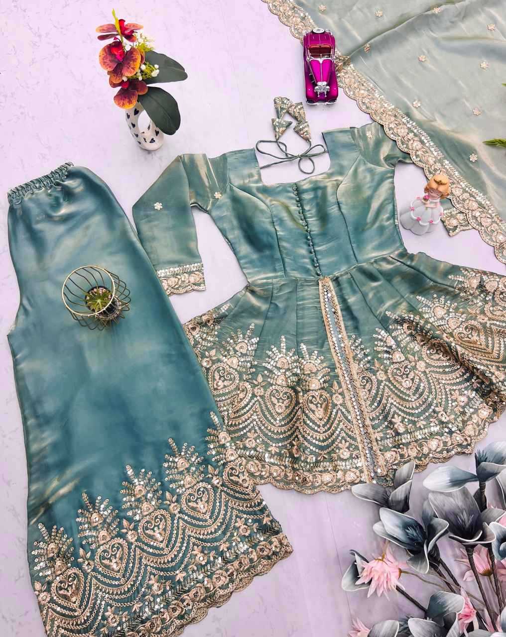 YNF Wholesale Satin Silk Embroidery Gowns KESH746 658 | Surat Manufacturer
