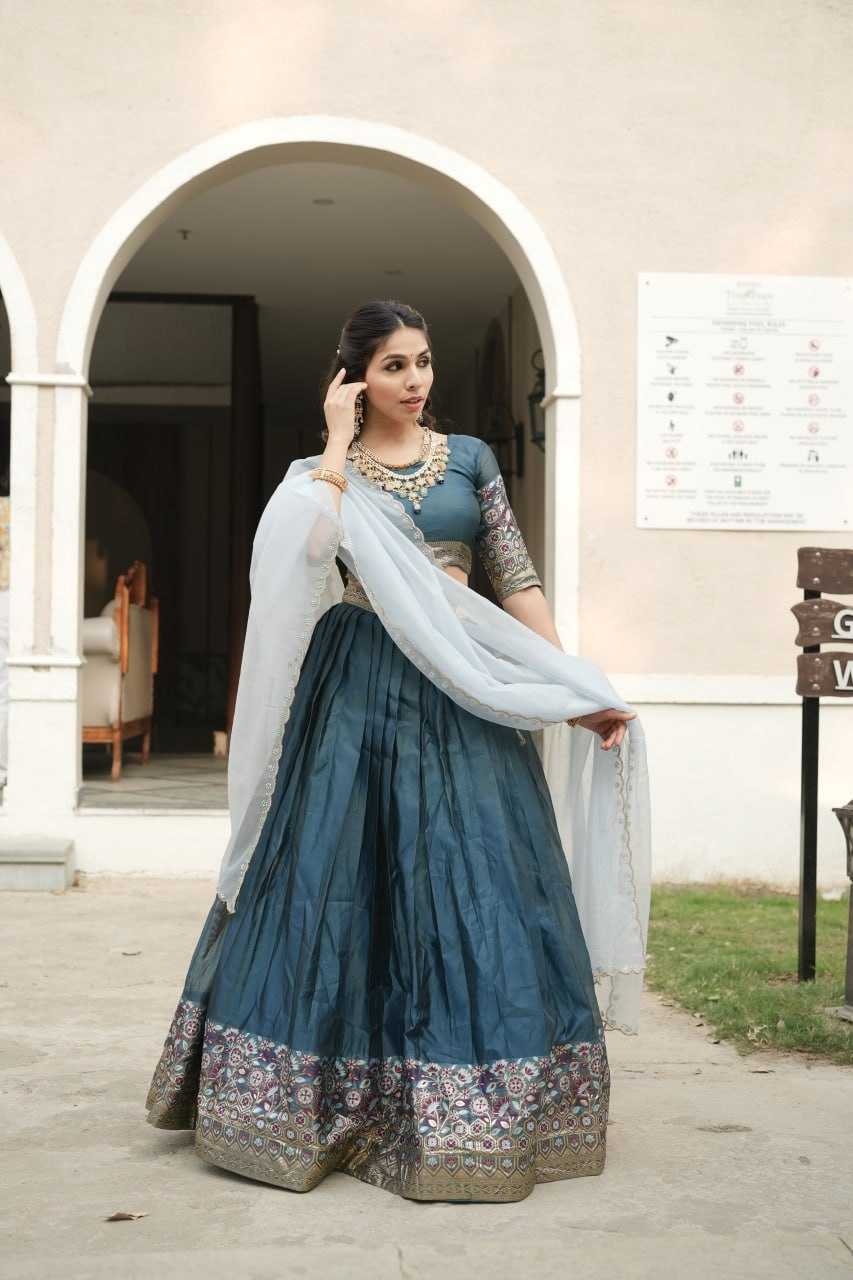 YNF Wholesale Shimmer silk Wedding Lehenga RIN119 8134 | Surat Manufacturer