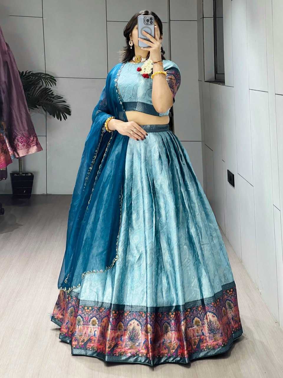 YNF Wholesale Silk Kalamkari Lehenga RIN119 8136 | Surat Manufacturer