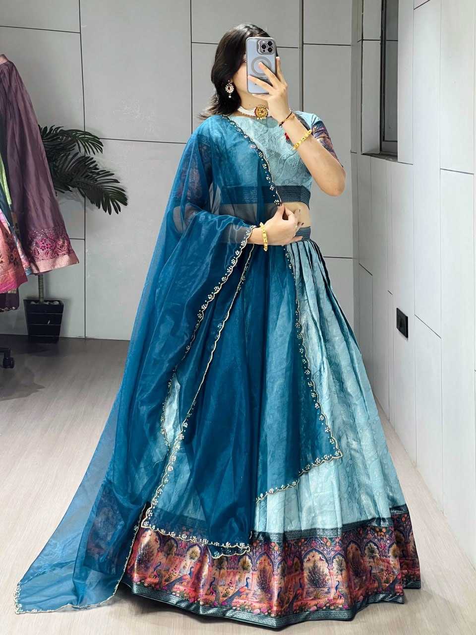YNF Wholesale Silk Kalamkari Lehenga RIN119 8136 | Surat Manufacturer