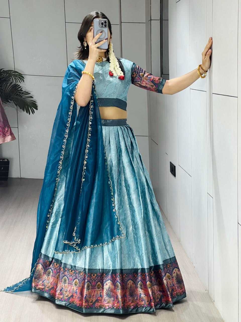 YNF Wholesale Silk Kalamkari Lehenga RIN119 8136 | Surat Manufacturer