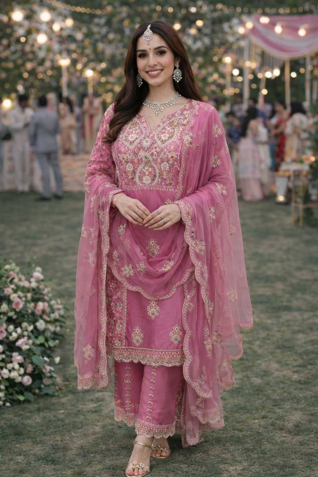 Ynf Simar Silk Suits & Dresses Wholesale Palazzo Suit Wedding Suits Silk Suits Manufacturer - YNF Online