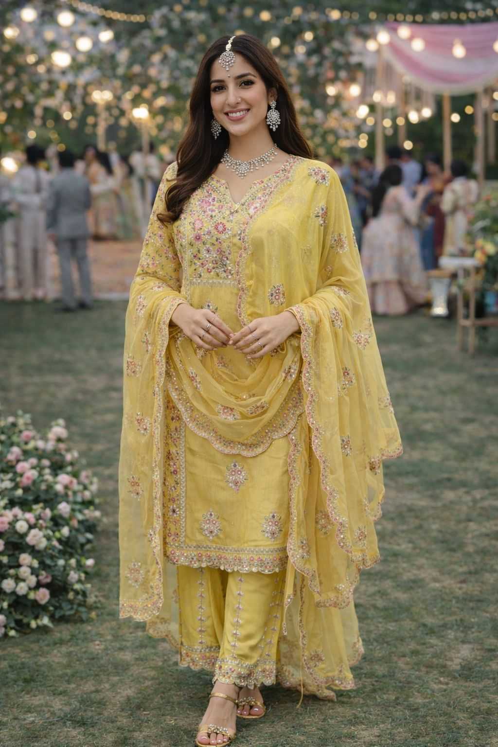 Ynf Simar Silk Suits & Dresses Wholesale Palazzo Suit Wedding Suits Silk Suits Manufacturer - YNF Online