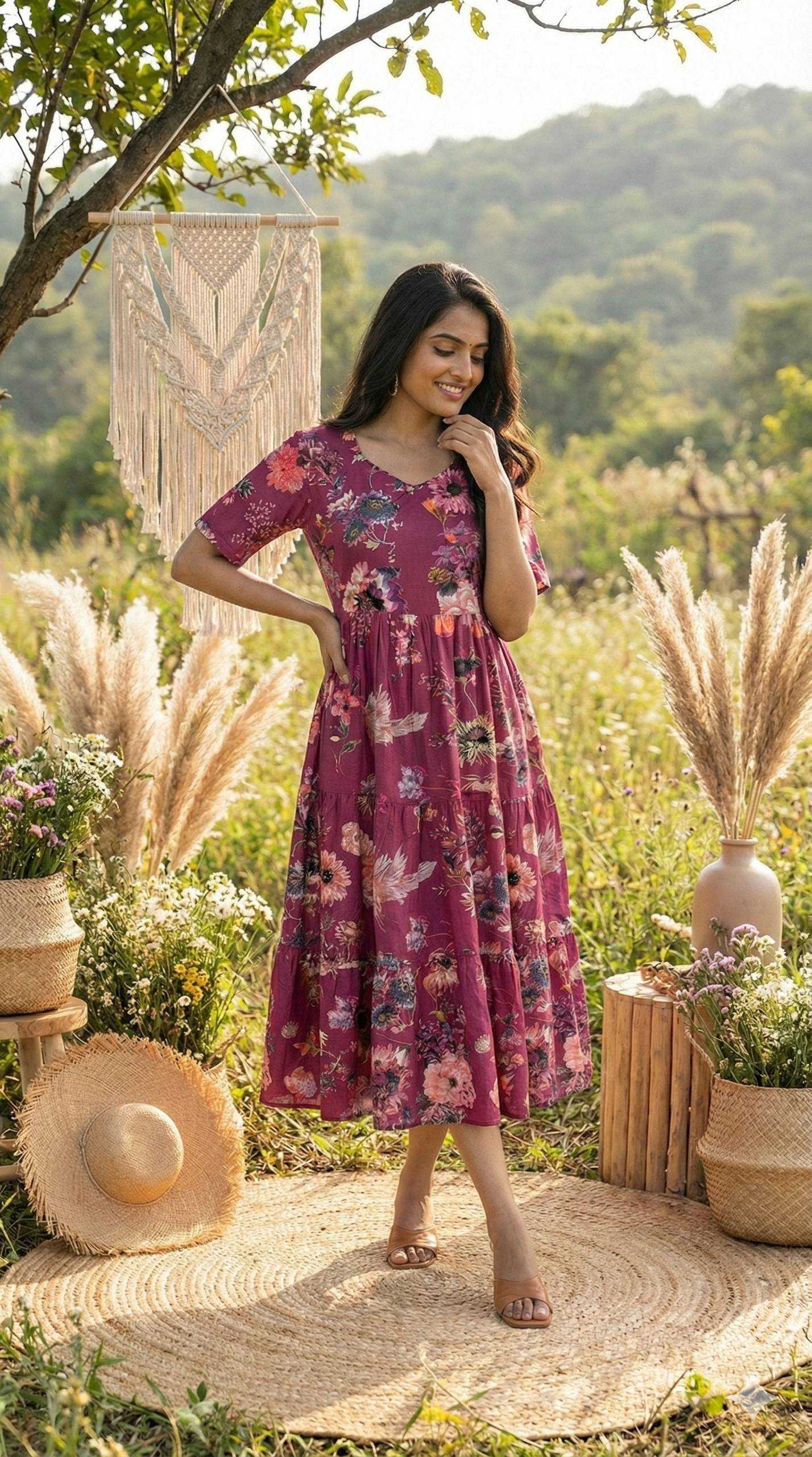 YNF Wholesale Soft Cotton Printed Gowns KESH210 2566 | Surat Manufacturer