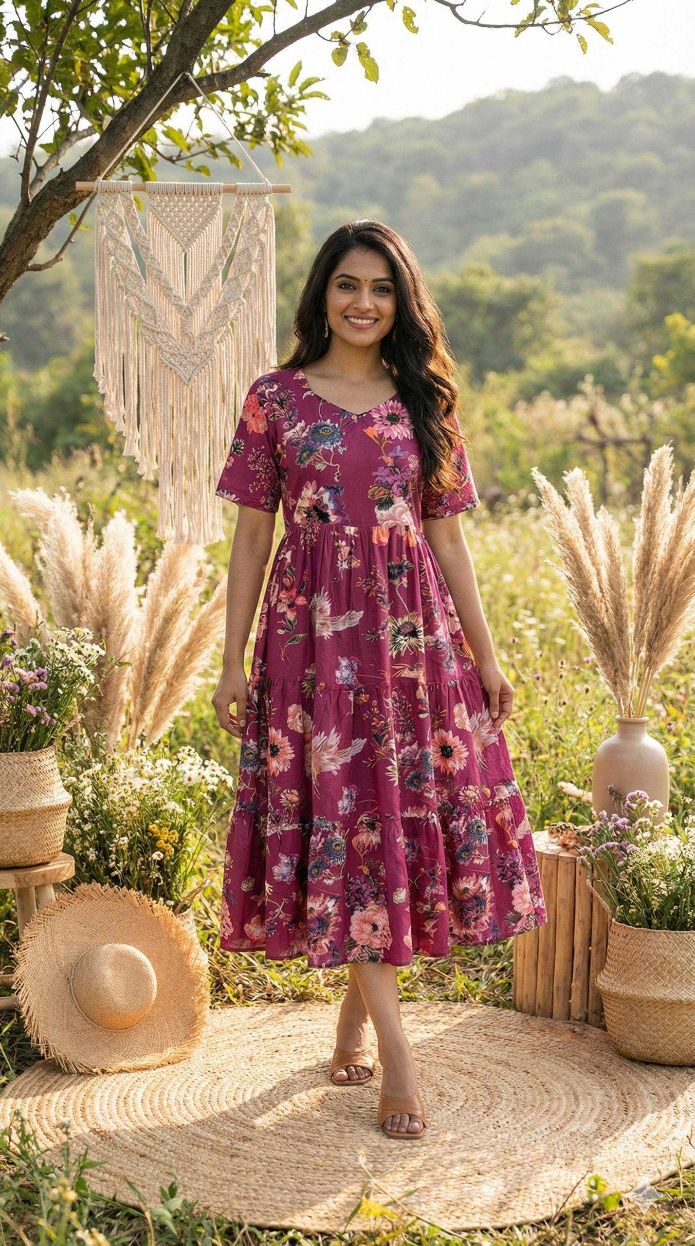 YNF Wholesale Soft Cotton Printed Gowns KESH210 2566 | Surat Manufacturer