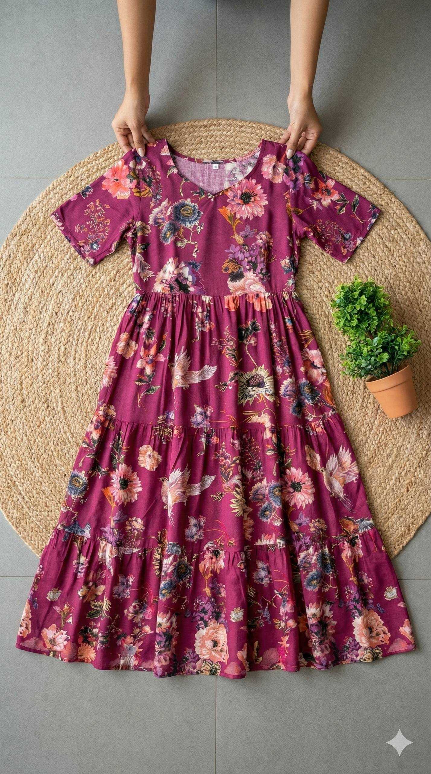YNF Wholesale Soft Cotton Printed Gowns KESH210 2566 | Surat Manufacturer