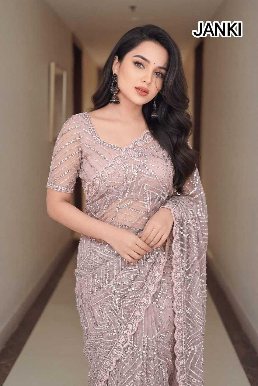 YNF Wholesale Soft Net Party Wear Sarees KESH114 JANKI | Surat Manufacturer