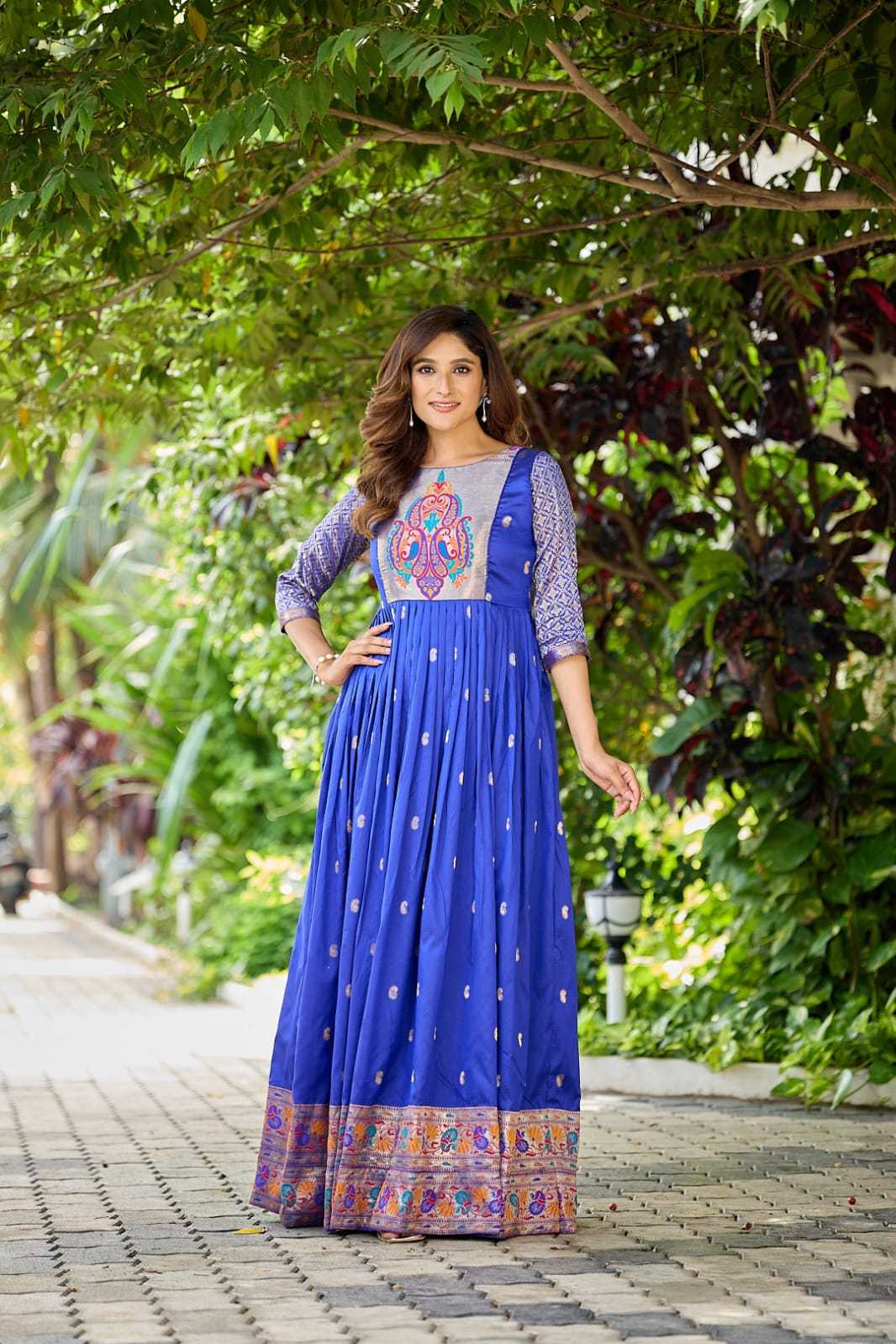 YNF Wholesale Soft Silk Party Wear Gowns KESH249 104 | Surat Manufacturer