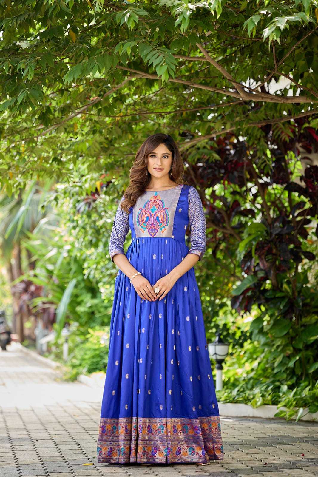 YNF Wholesale Soft Silk Party Wear Gowns KESH249 104 | Surat Manufacturer