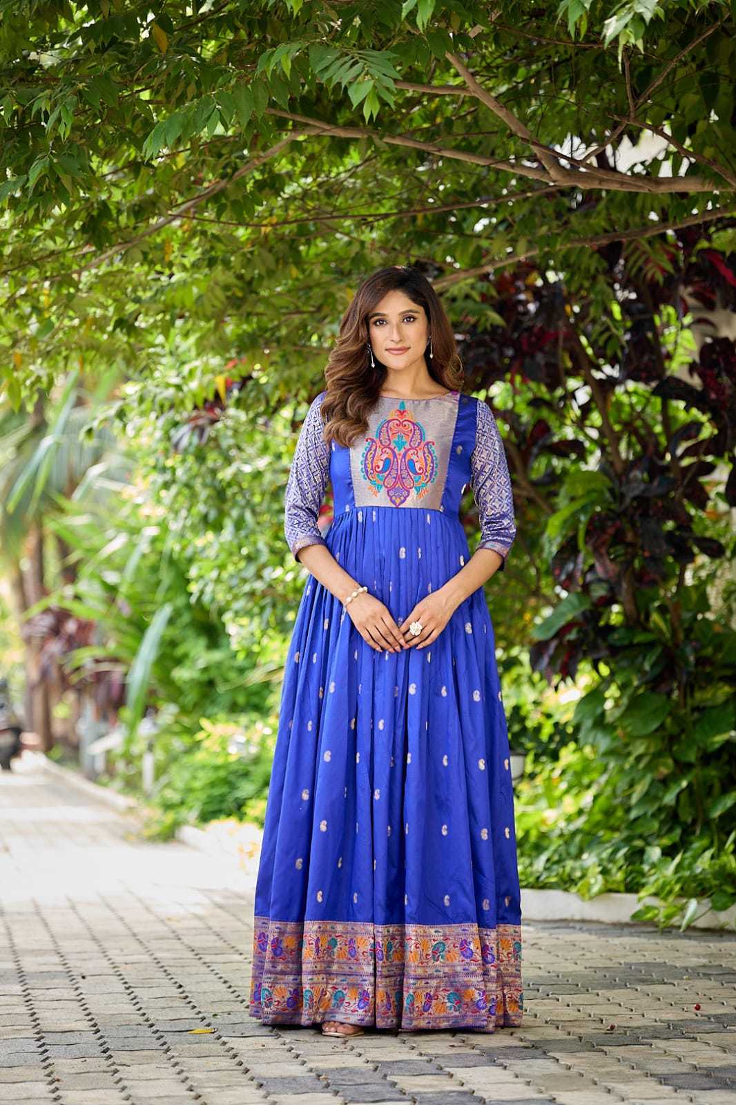 YNF Wholesale Soft Silk Party Wear Gowns KESH249 104 | Surat Manufacturer
