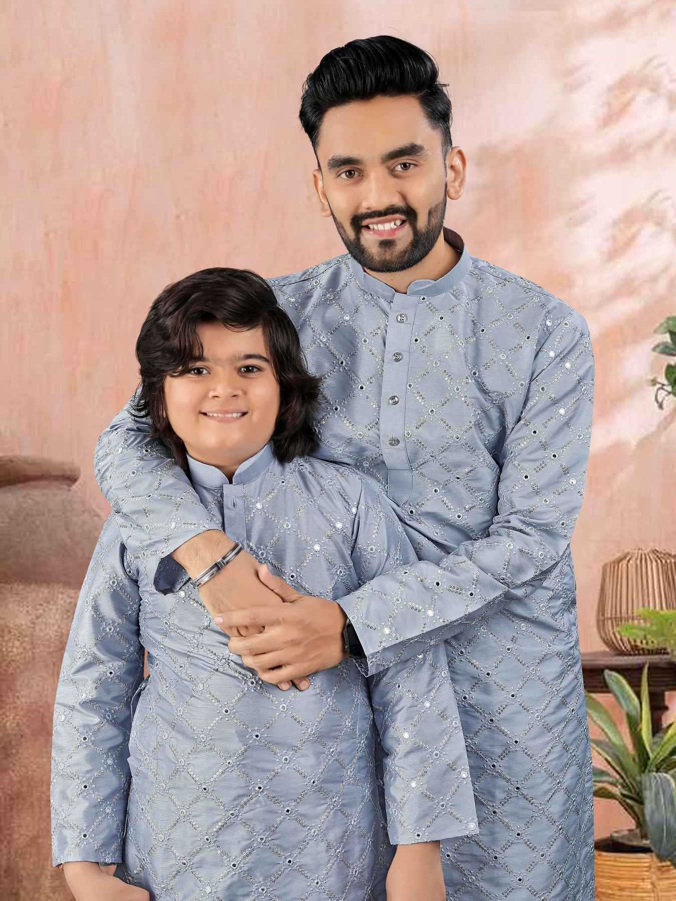 YNF Wholesale Soft Silk Boys Kurta Pyjama KESH747 GOLDEN | Surat Manufacturer