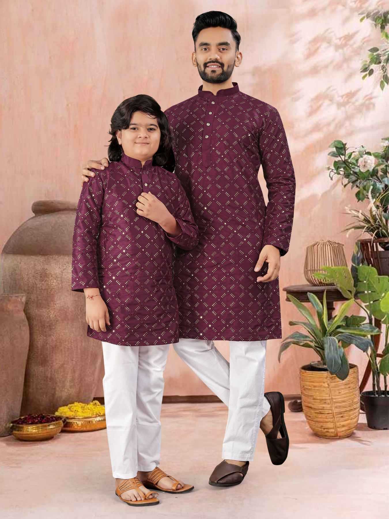 YNF Wholesale Soft Silk Boys Kurta Pyjama KESH747 GOLDEN | Surat Manufacturer