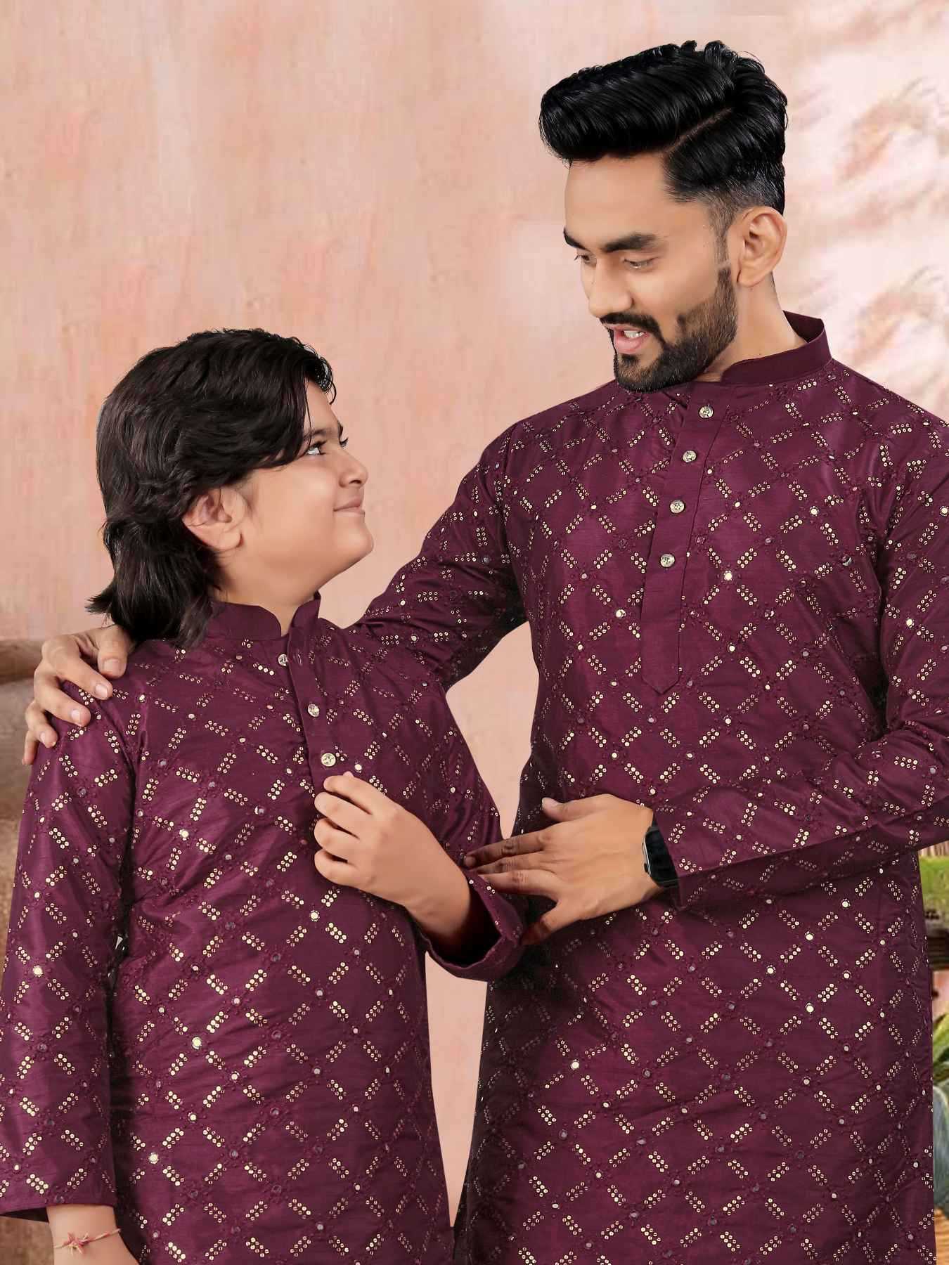 YNF Wholesale Soft Silk Boys Kurta Pyjama KESH747 GOLDEN | Surat Manufacturer
