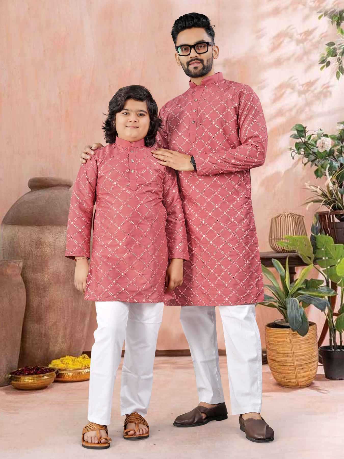 YNF Wholesale Soft Silk Boys Kurta Pyjama KESH747 GOLDEN | Surat Manufacturer