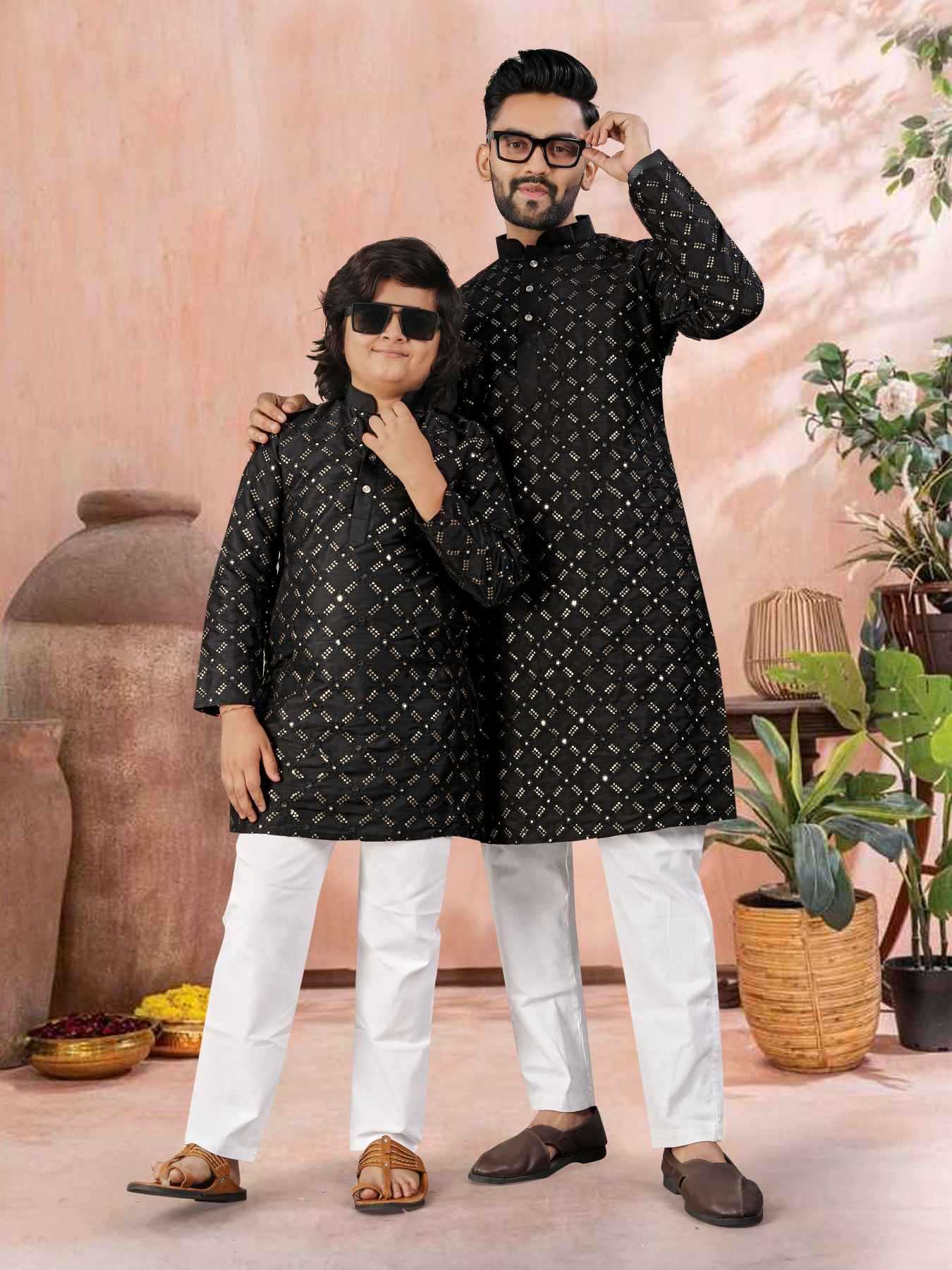YNF Wholesale Soft Silk Boys Kurta Pyjama KESH747 GOLDEN | Surat Manufacturer