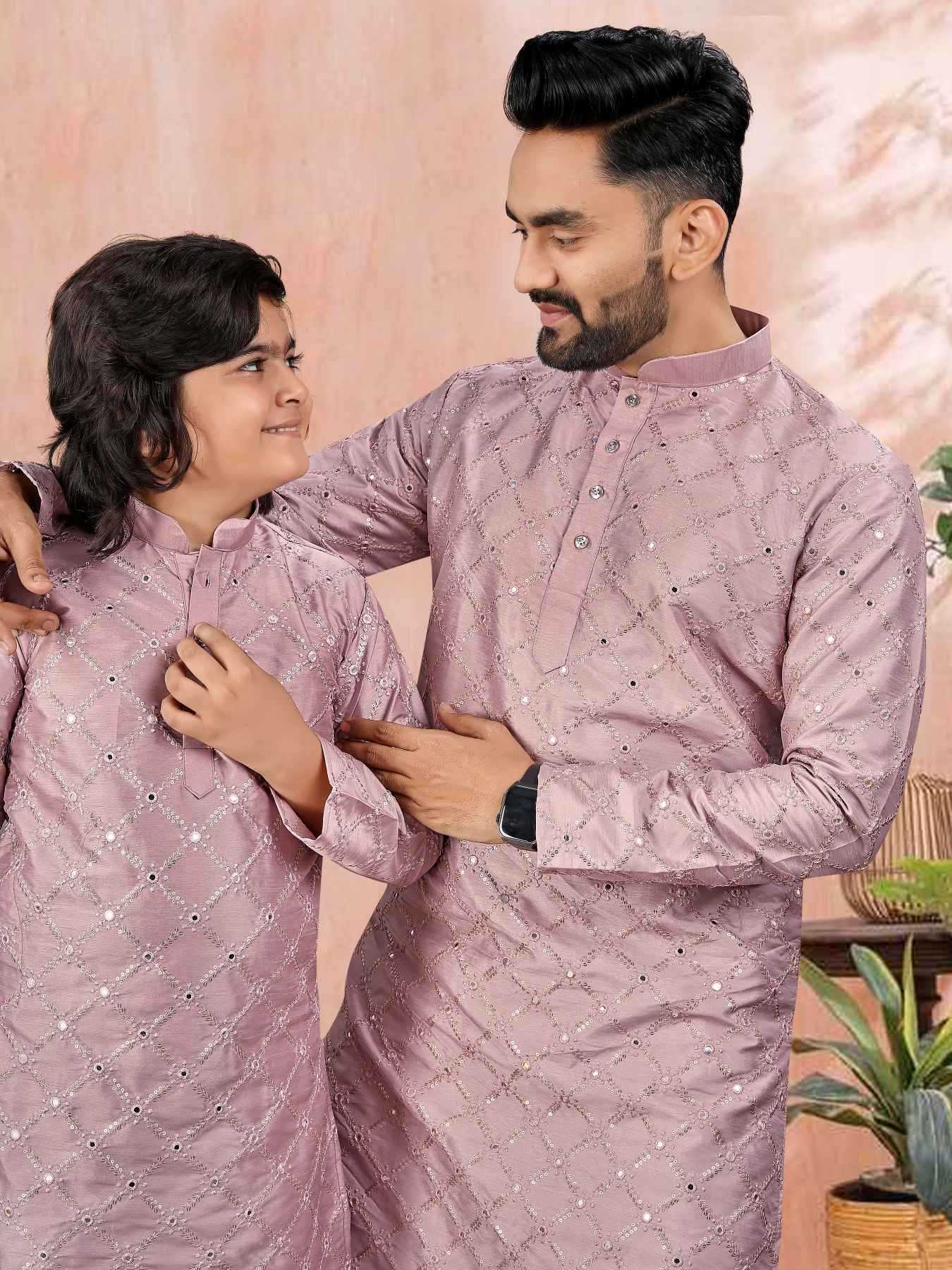 YNF Wholesale Soft Silk Boys Kurta Pyjama KESH747 GOLDEN | Surat Manufacturer