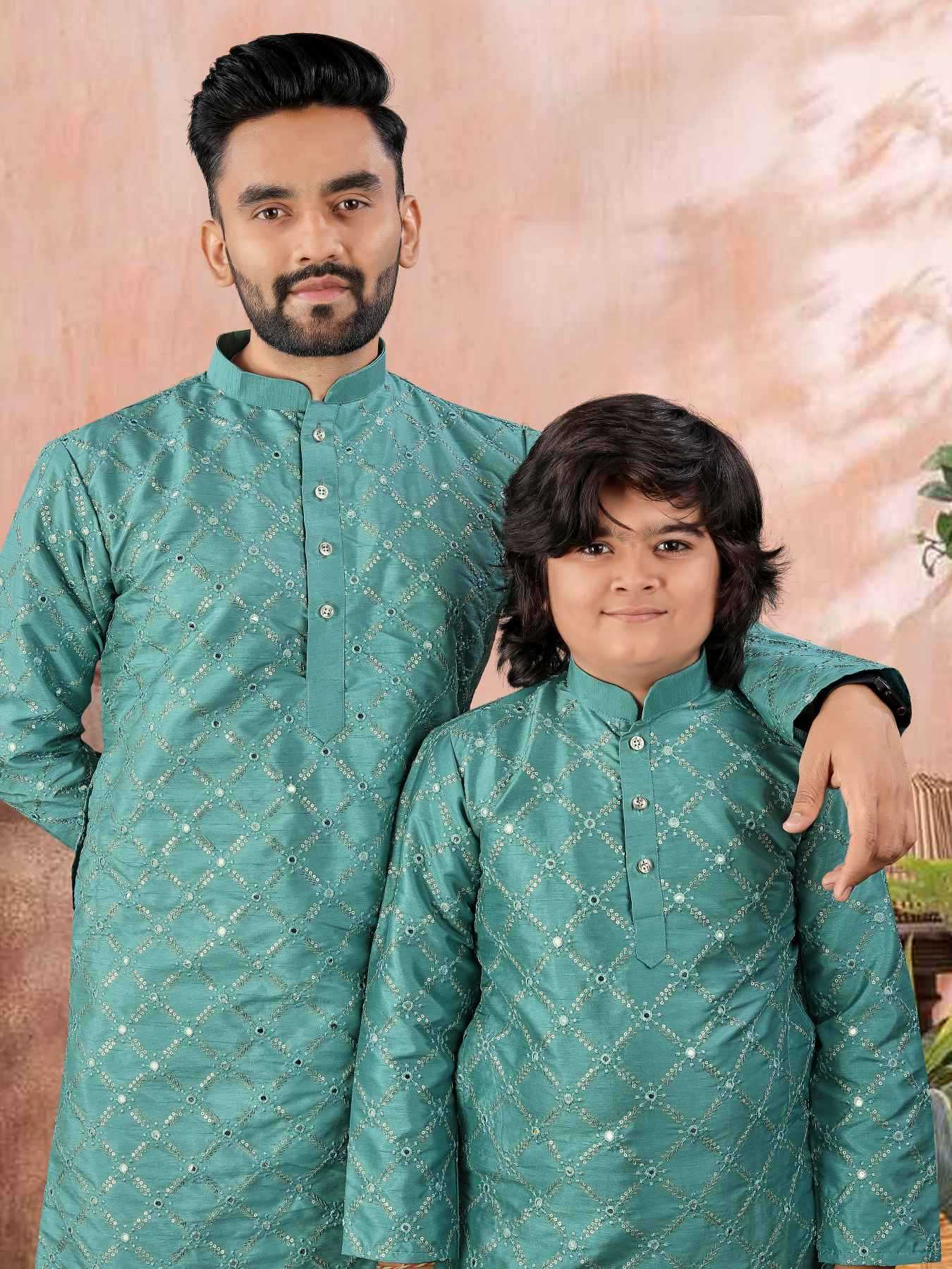 YNF Wholesale Soft Silk Boys Kurta Pyjama KESH747 GOLDEN | Surat Manufacturer