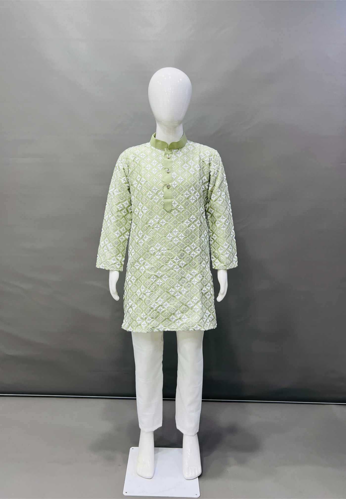 YNF Wholesale Soft Silk Boys Kurta Pyjama KESH747 MIRROR | Surat Manufacturer