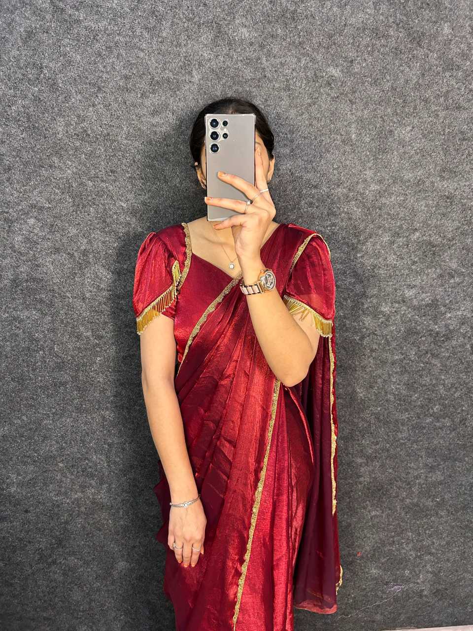YNF Wholesale Space Silk Saree Gown RIN214 ST-202 | Surat Manufacturer
