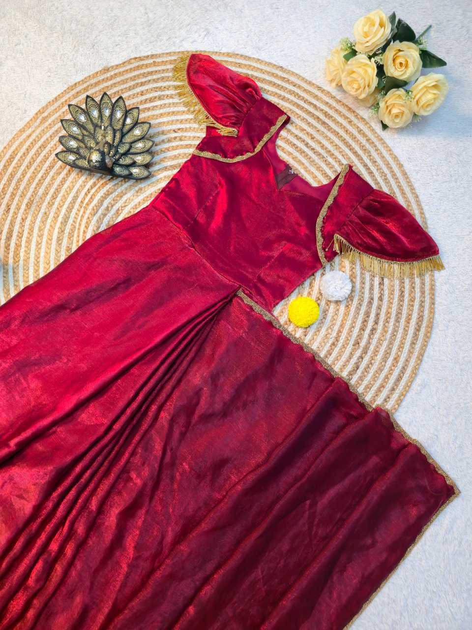 YNF Wholesale Space Silk Saree Gown RIN214 ST-202 | Surat Manufacturer