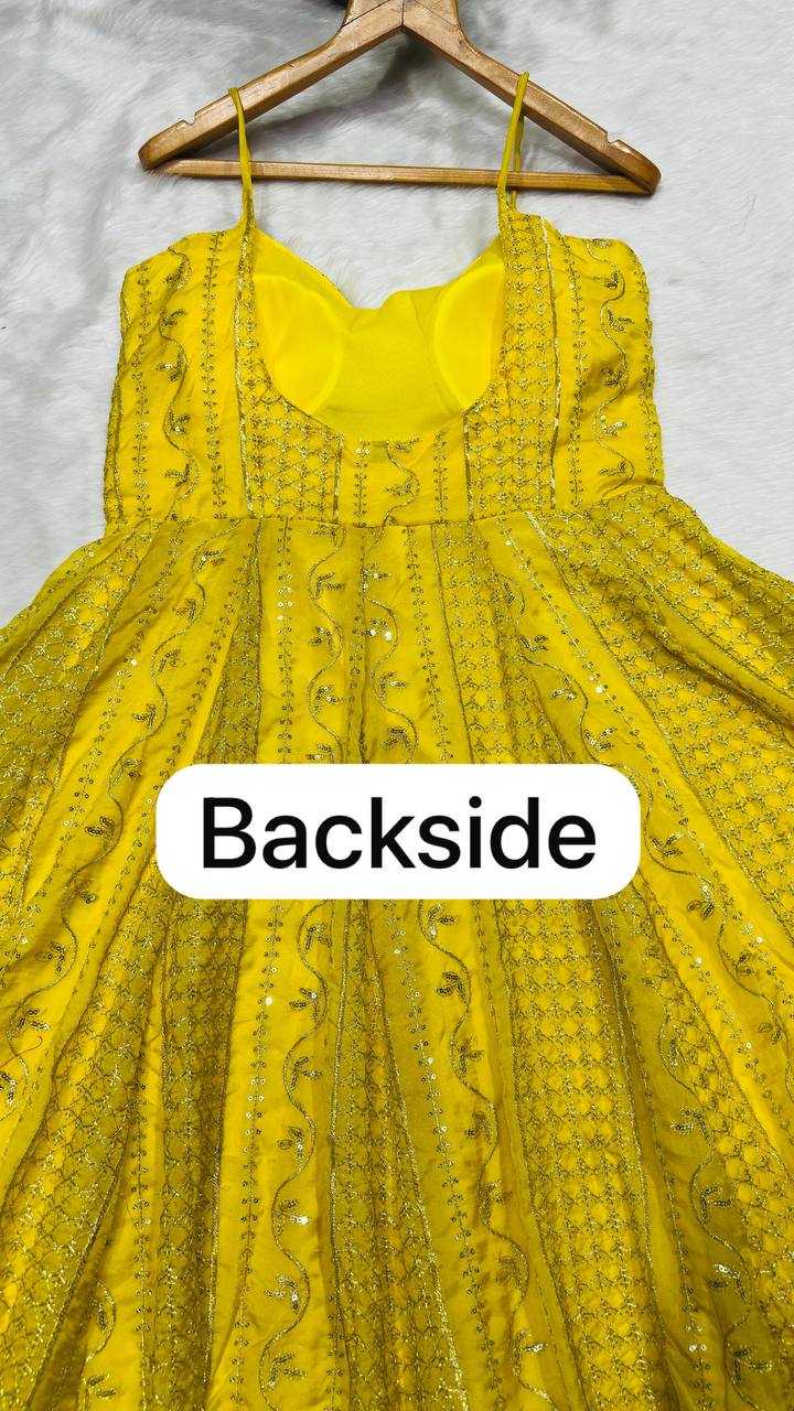 YNF Wholesale Tabby Silk Organza Embroidery Gowns KESH104 TD-6118 | Surat Manufacturer