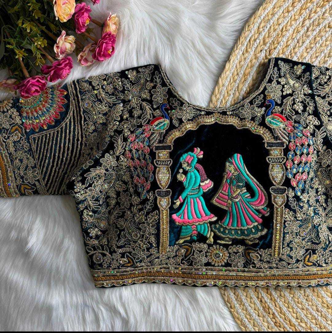 YNF Wholesale Velvet Designer Blouse KESH728 132 | Surat Manufacturer