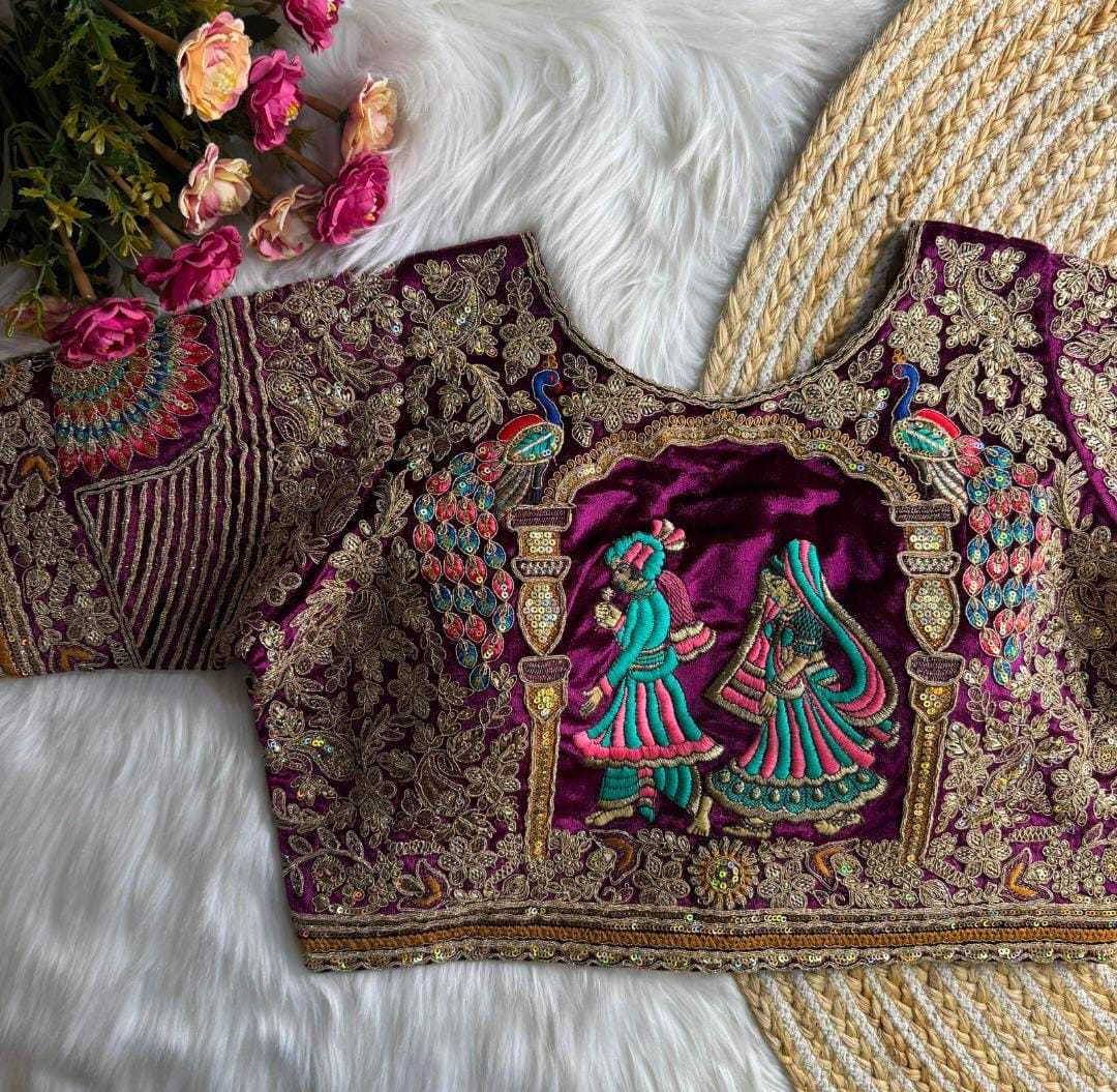 YNF Wholesale Velvet Designer Blouse KESH728 132 | Surat Manufacturer