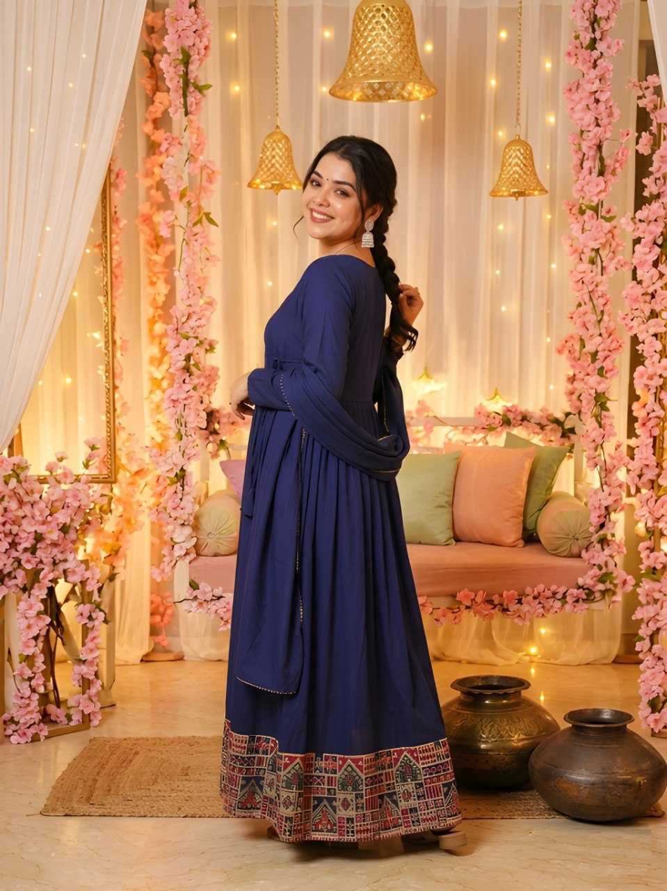 YNF Wholesale Vichitra Silk Anarkali Kurtis KESH559 6048 | Surat Manufacturer