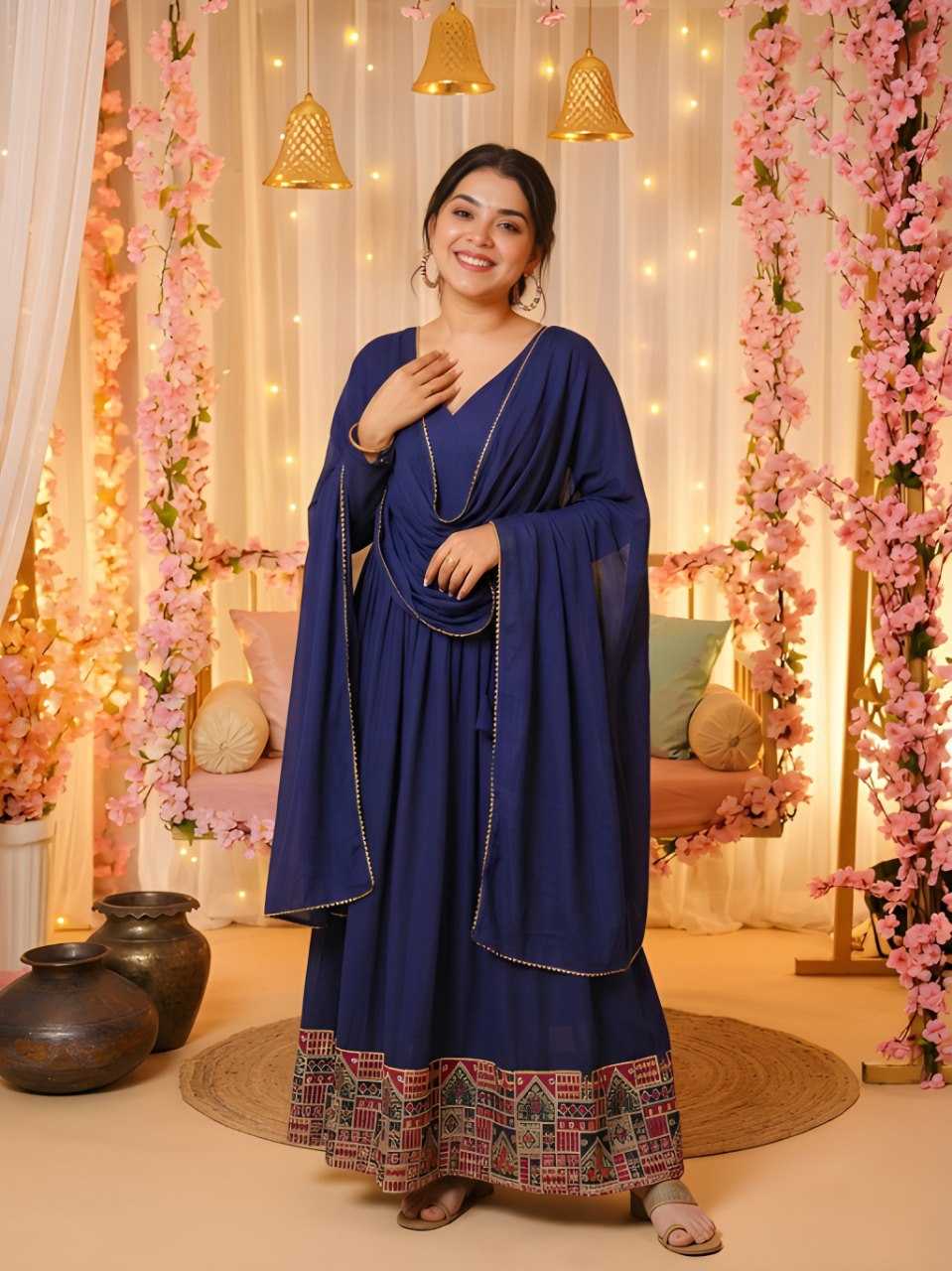 YNF Wholesale Vichitra Silk Anarkali Kurtis KESH559 6048 | Surat Manufacturer