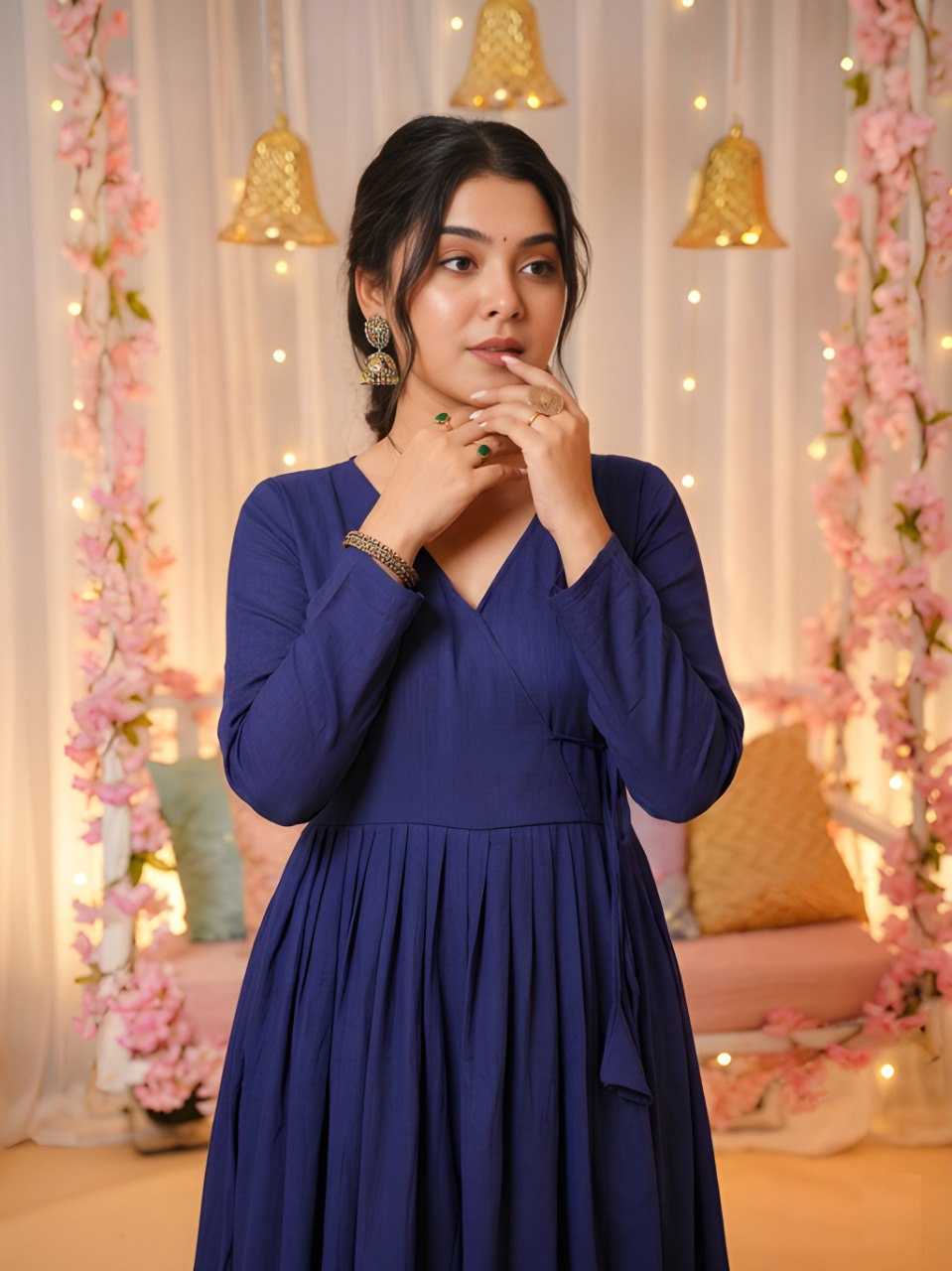 YNF Wholesale Vichitra Silk Anarkali Kurtis KESH559 6048 | Surat Manufacturer