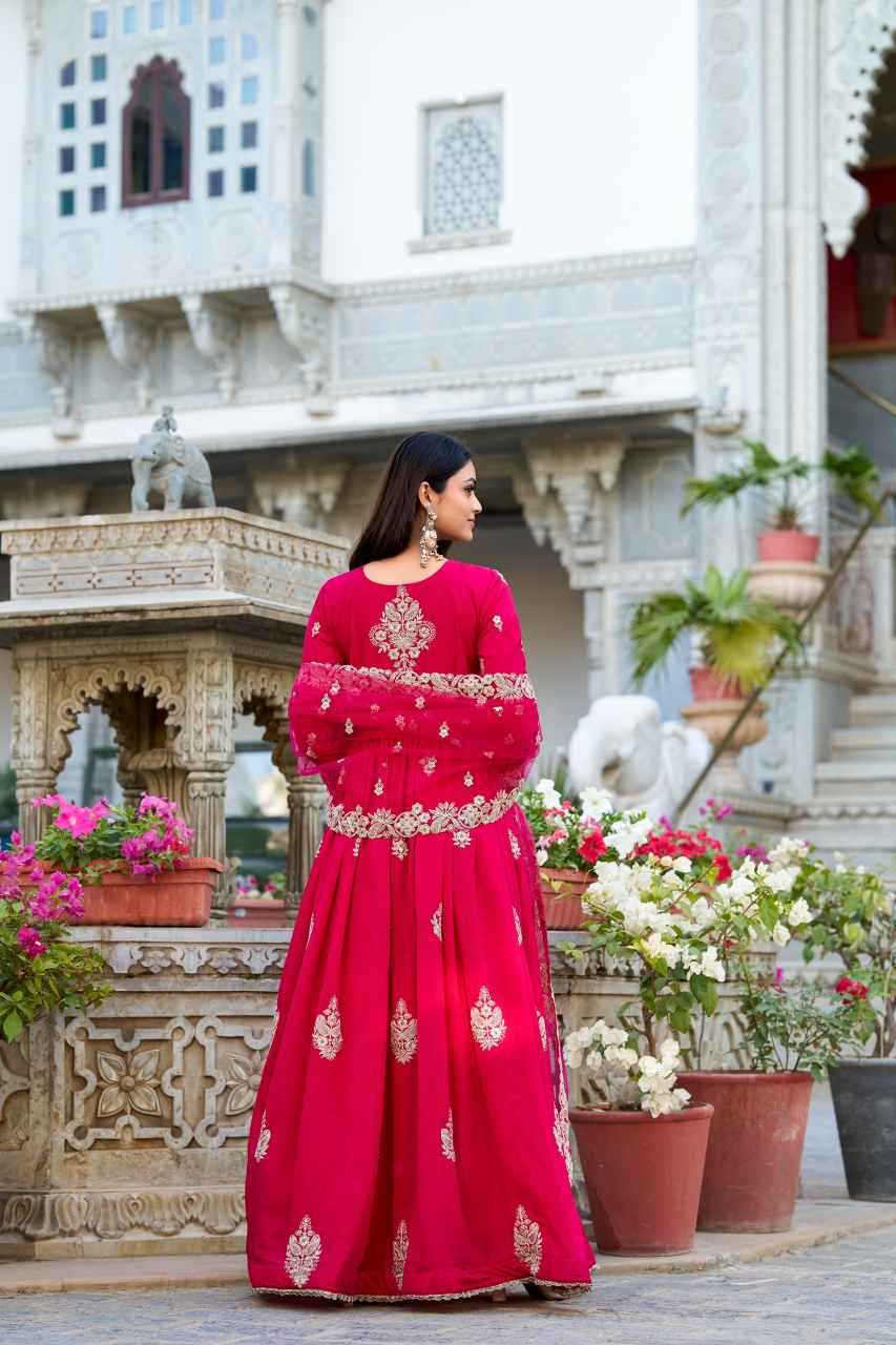 YNF Wholesale Vichitra Silk Embroidery Gowns KESH746 3029 | Surat Manufacturer
