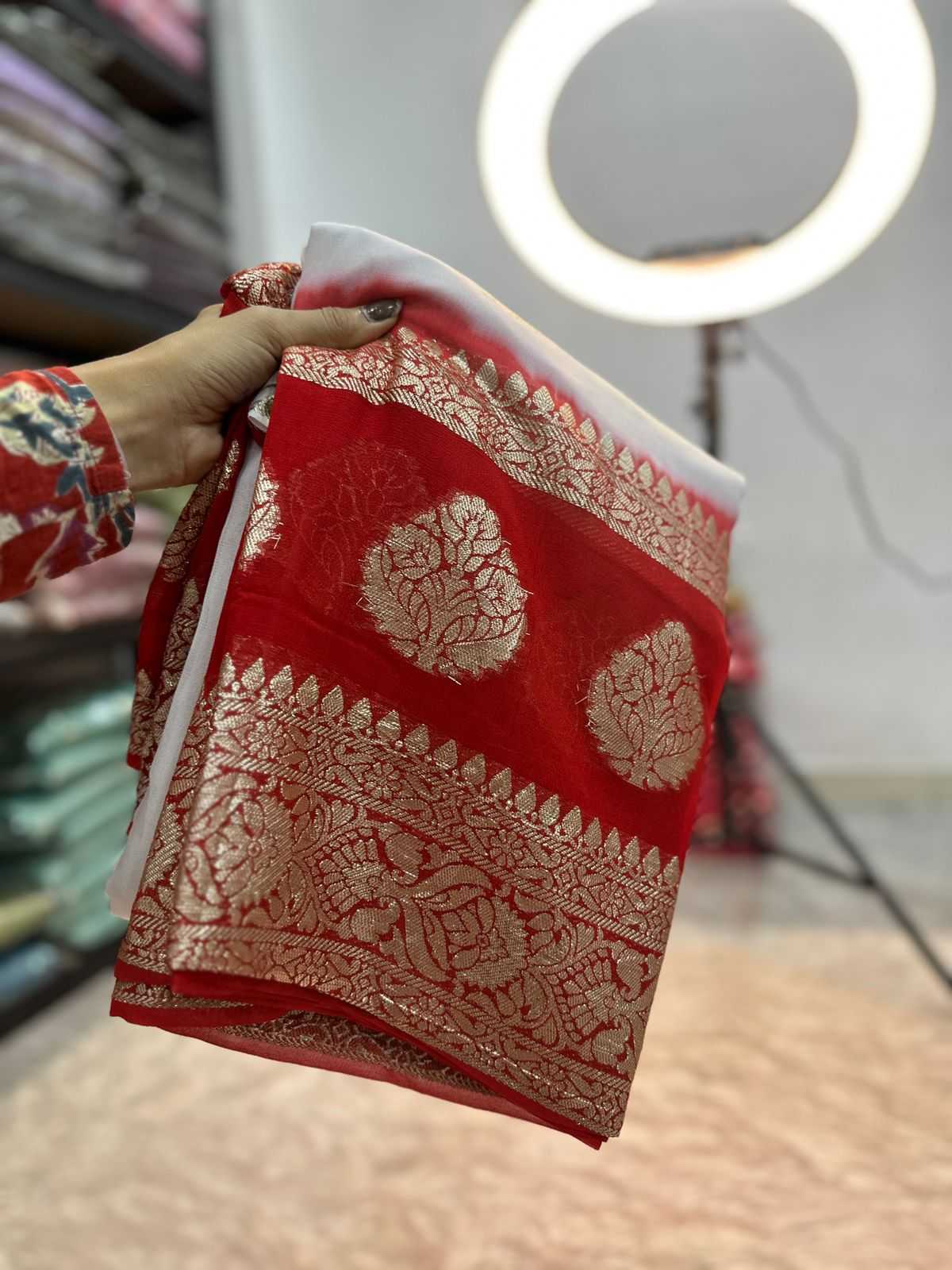 YNF Wholesale Viscose Georgette Sarees KESH671 Fariha | Surat Manufacturer