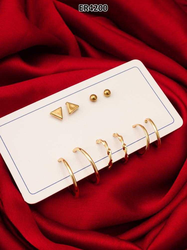 YNF Wholesale Alloy Hoop Earrings KESH105 ER4200 | Surat Manufacturer