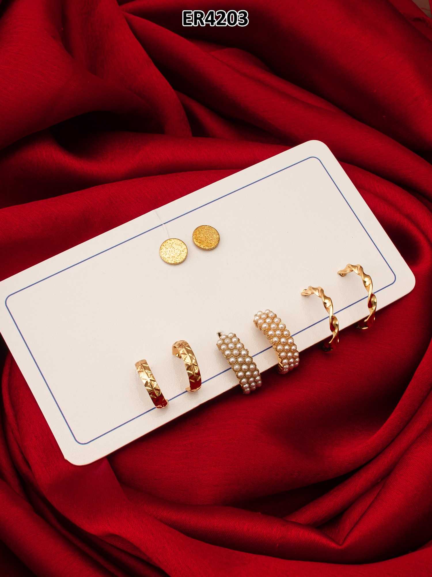 YNF Wholesale Alloy Fancy Earrings KESH105 ER4204 | Surat Manufacturer
