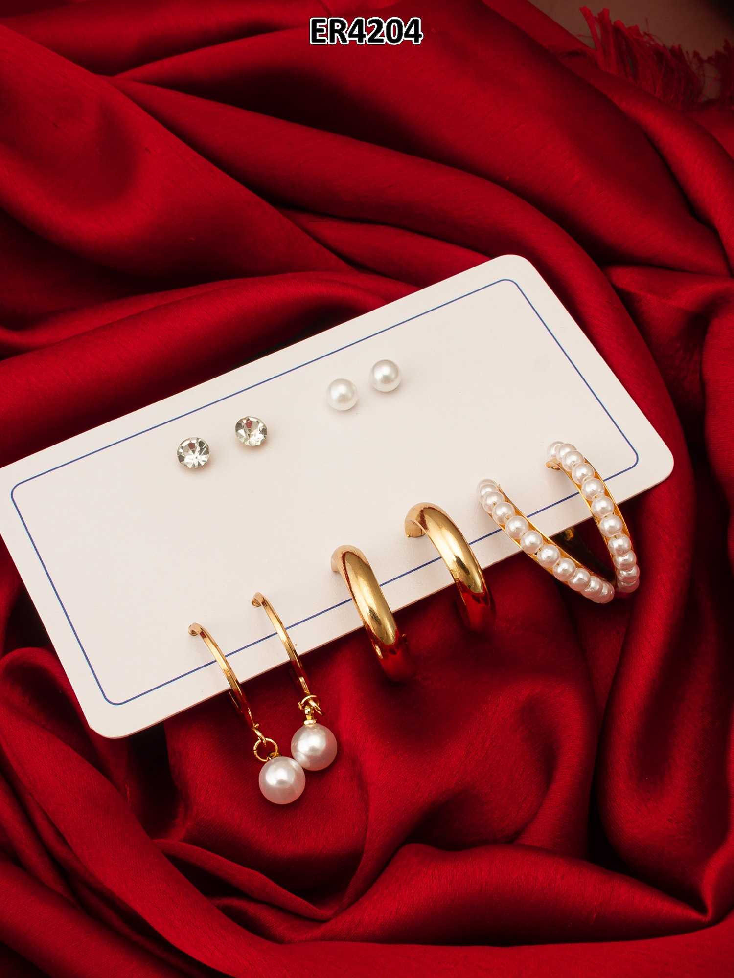YNF Wholesale Alloy Stud Earrings KESH105 ER4204 | Surat Manufacturer