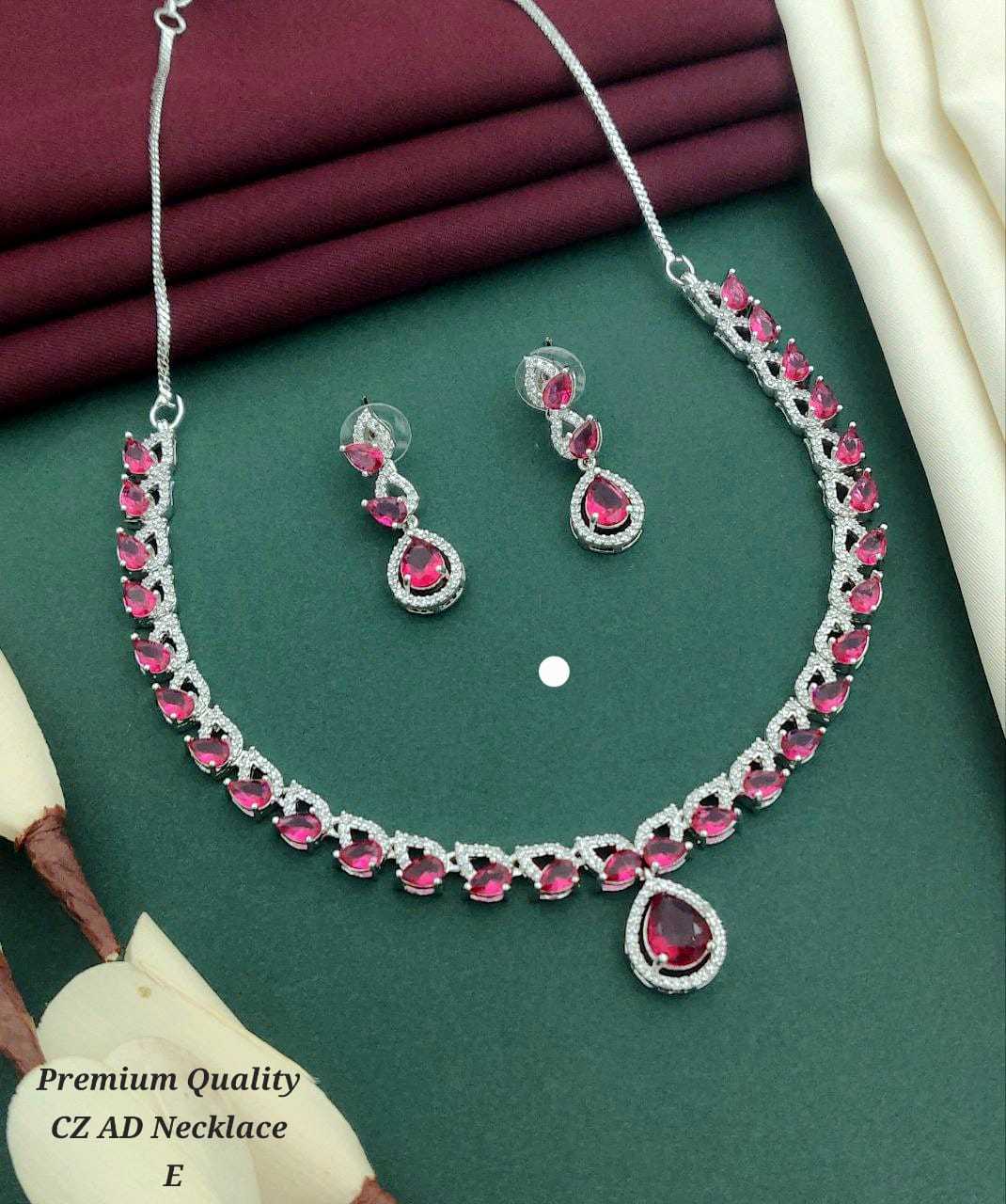 YNF Wholesale Alloy AD Diamond Necklace KESH193 220 | Surat Manufacturer