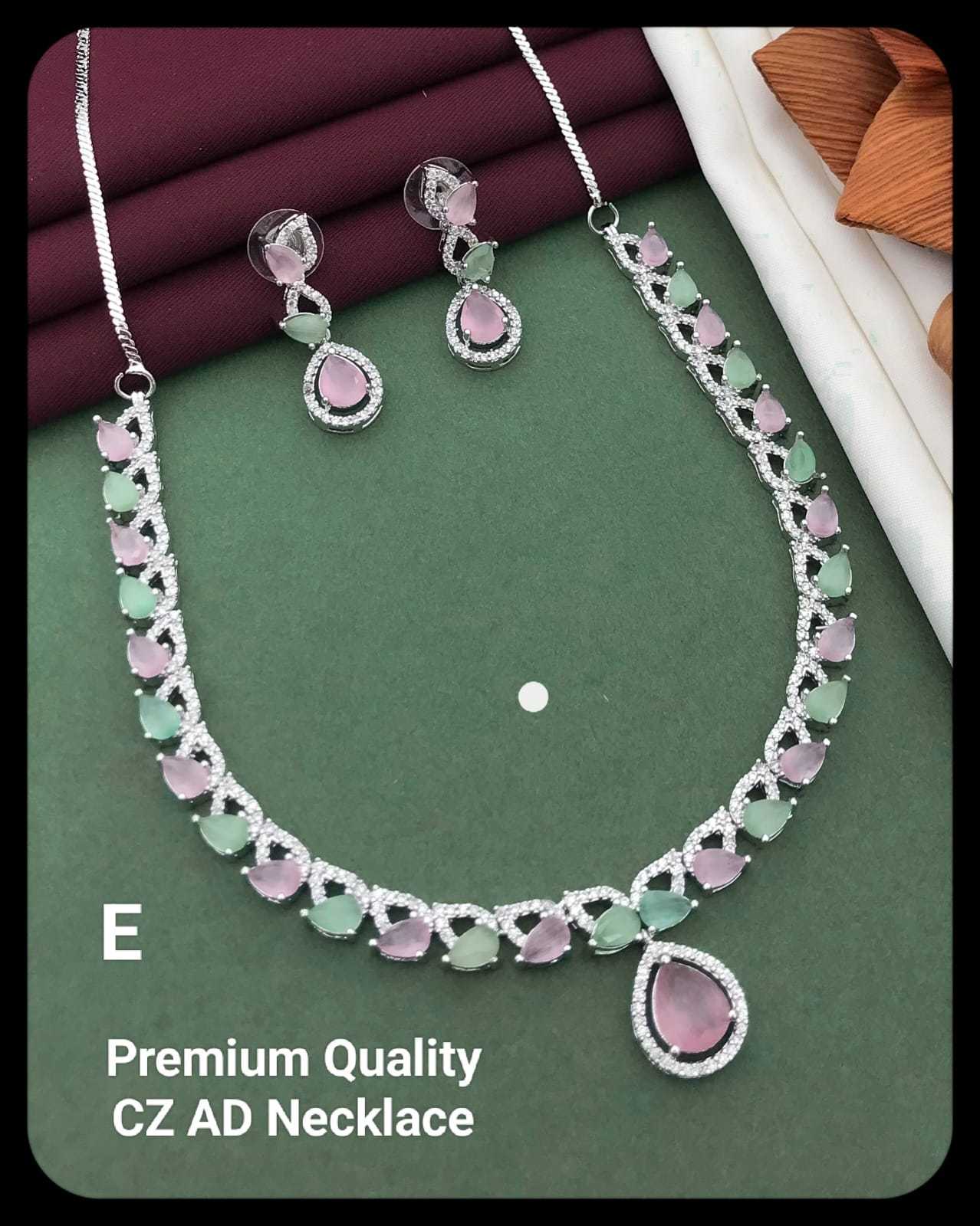 YNF Wholesale Alloy AD Diamond Necklace KESH193 220 | Surat Manufacturer