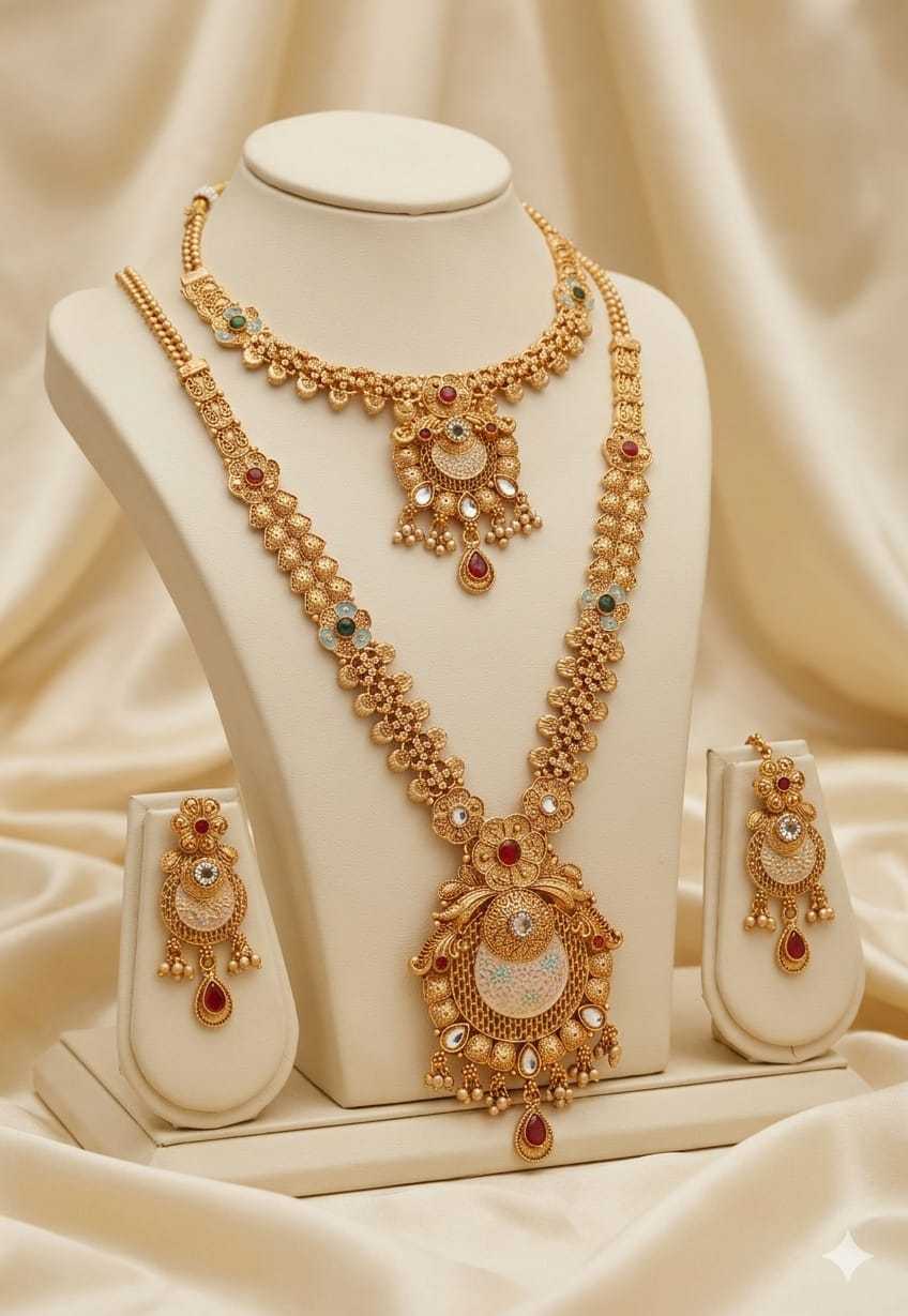 YNF Wholesale Alloy Fancy Mala Necklaces KESH193 222 | Surat Manufacturer