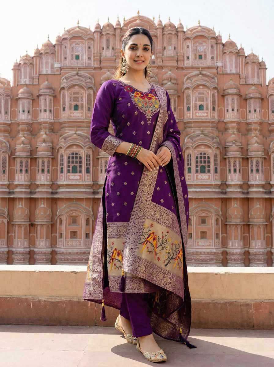 YNF Wholesale Art Silk Embroidered Kurtis KESH545 1008 | Surat Manufacturer