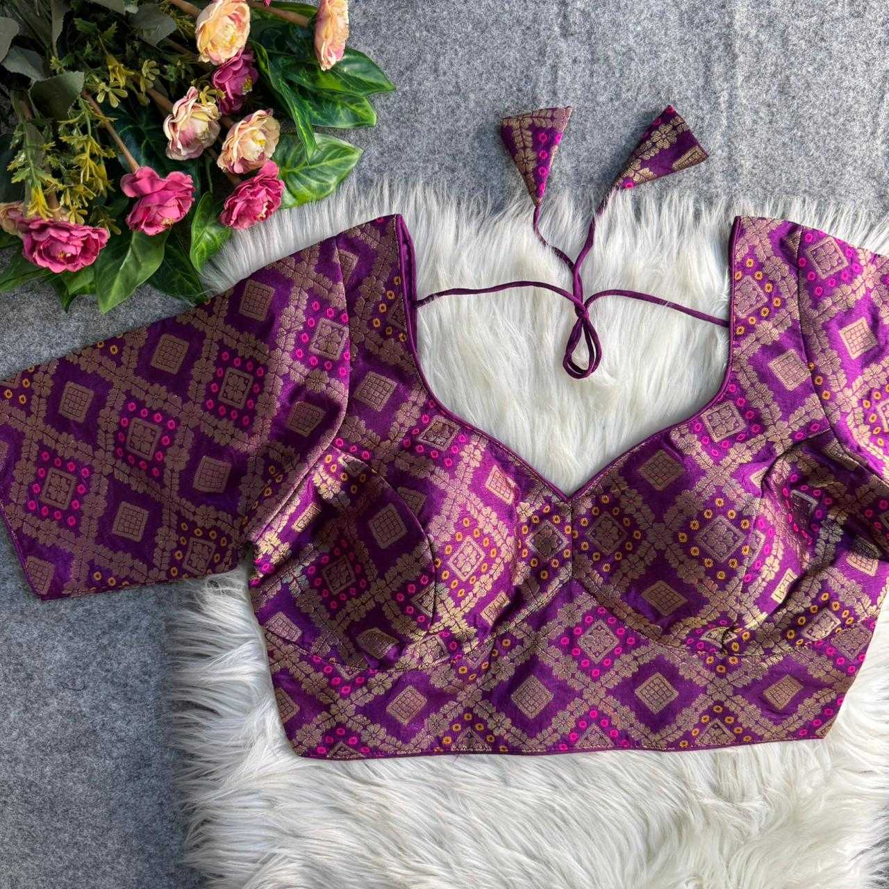 YNF Wholesale Banarasi Soft Silk Printed Blouse KESH111 009 | Surat Manufacturer