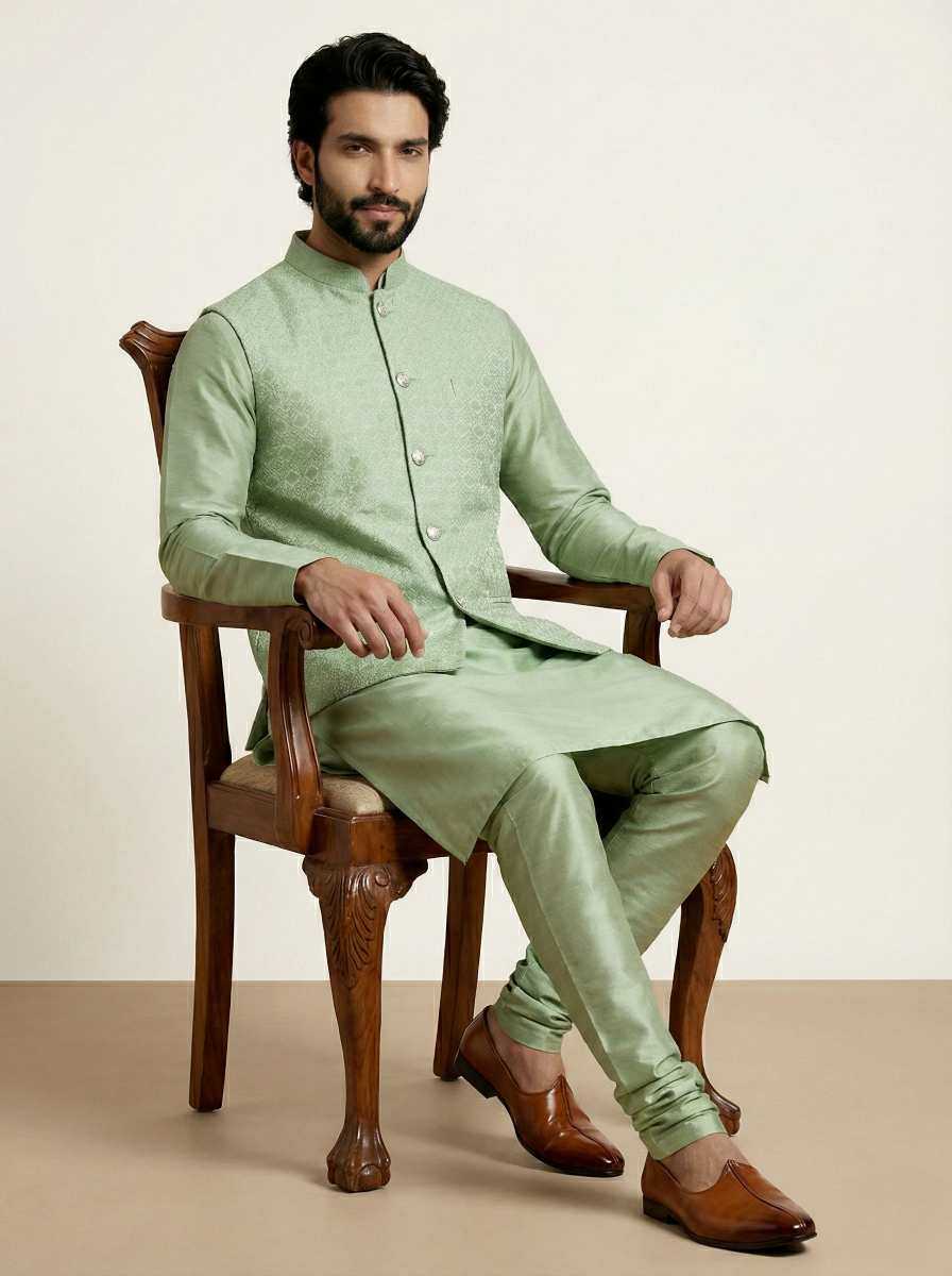 YNF Wholesale Banarasi Soft Silk Mens Kurta Pyjama RIN223 series 2400 To 2406 | Surat Manufacturer