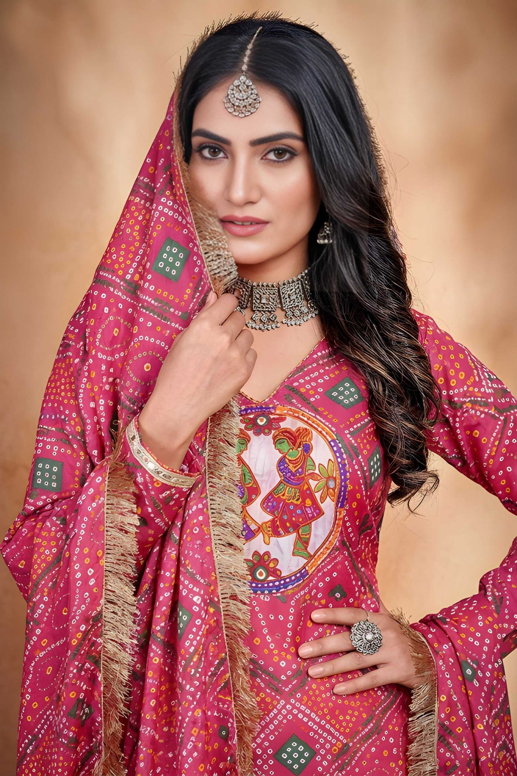 YNF Wholesale Bandhani Silk Printed Kurtis KESH559 346 | Surat Manufacturer