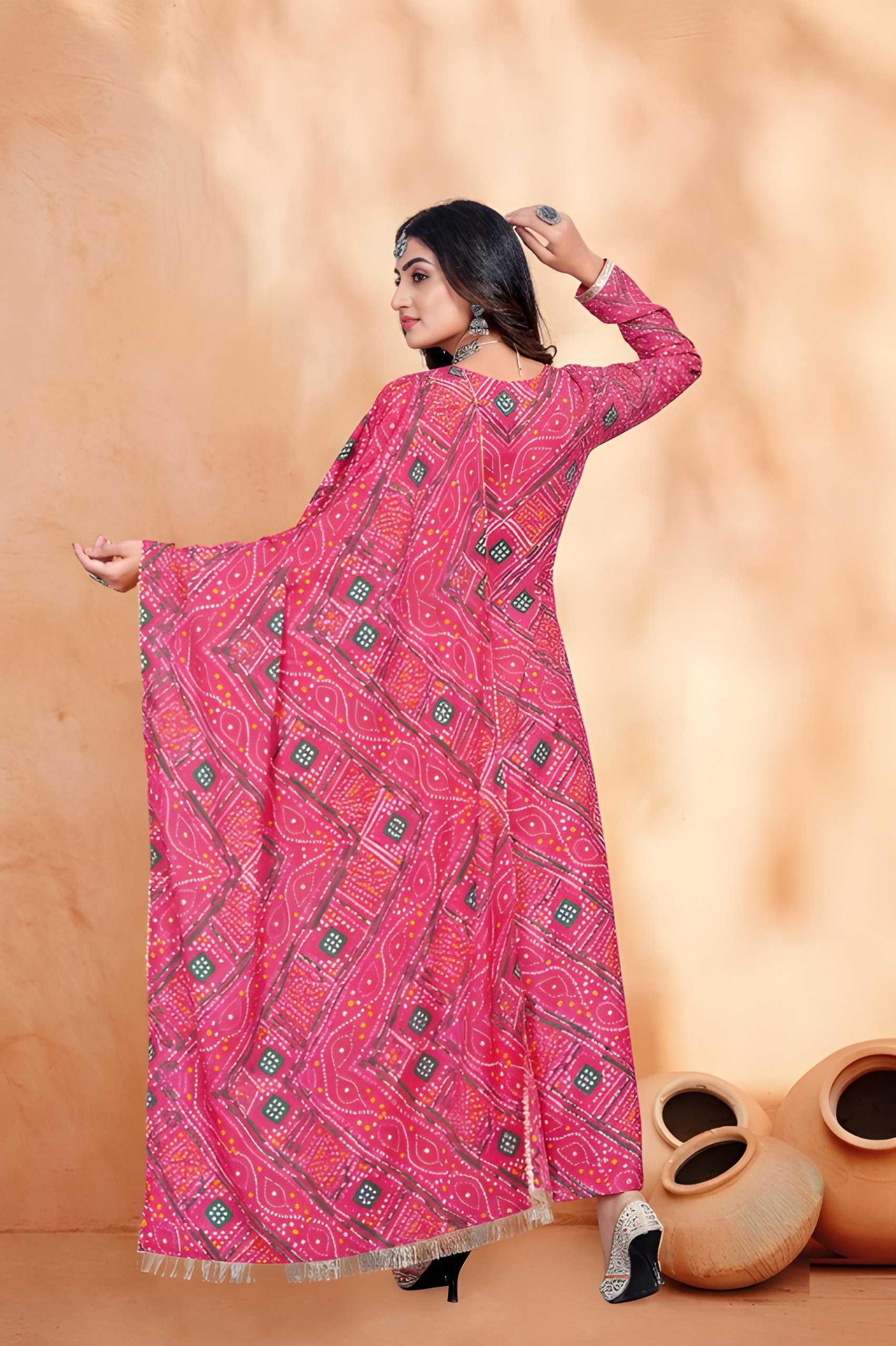 YNF Wholesale Bandhani Silk Printed Kurtis KESH559 346 | Surat Manufacturer