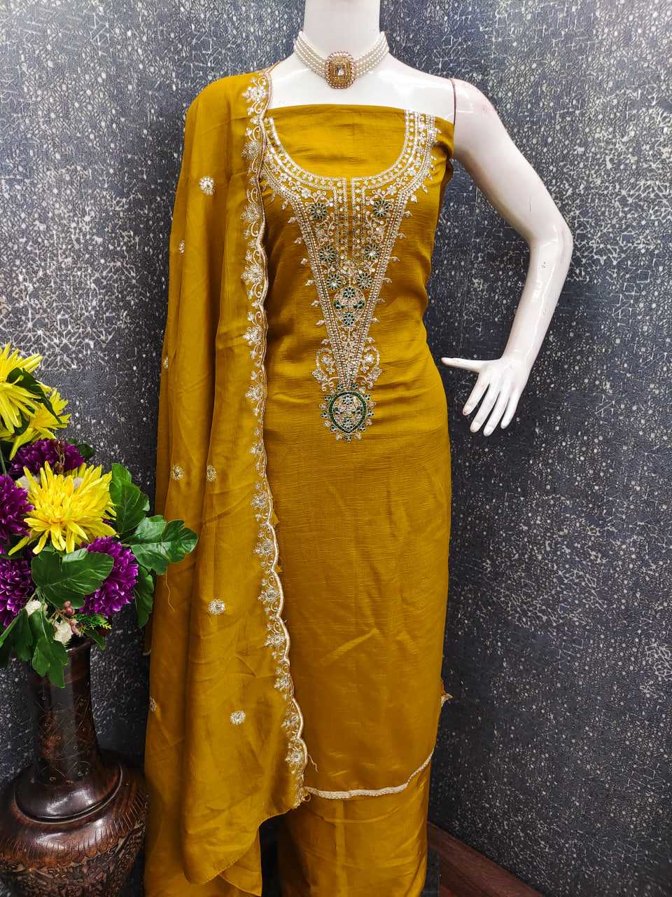 YNF Wholesale Blooming Embroidery Suits KESH648 1540 | Surat Manufacturer